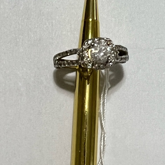 14K white gold diamond ring - Picture 7 of 10